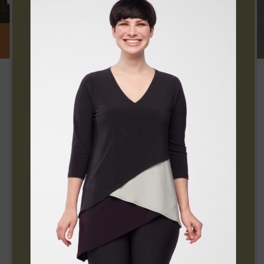 Simpli jersey knit tunic shirt new